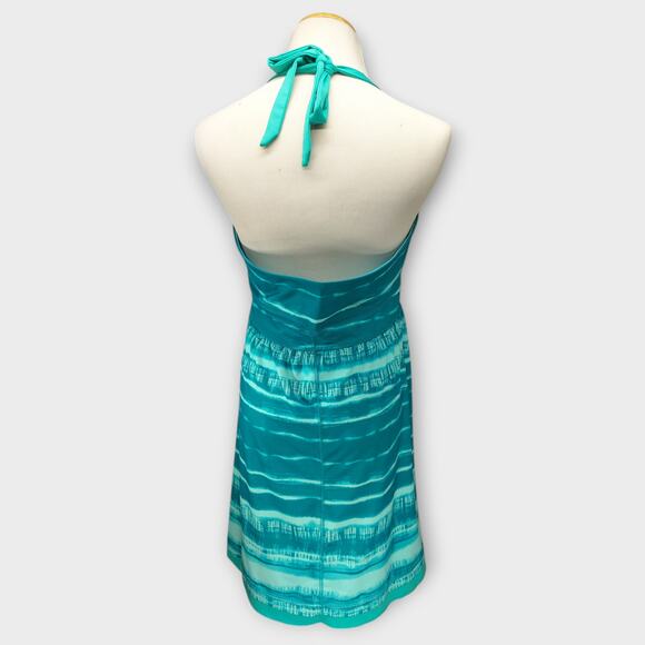 Womens The North Face Dress Echo Lake Halter Swim Cover-Up Green Blue Size Large - Picture 4 of 6